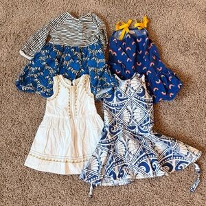 Crewcuts Blue and White Patterned Dress Mixed Brands